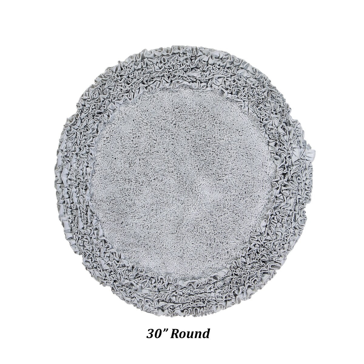 Better Trends Shaggy Border Collection Bathroom Rug -100% Cotton Tufted, Non-Skid Spray Latex Backing, Machine Washable Bath Mat
