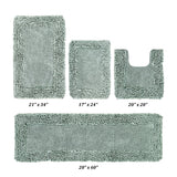 Better Trends Shaggy Border Collection Bathroom Rug -100% Cotton Tufted, Non-Skid Spray Latex Backing, Machine Washable Bath Mat