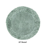 Better Trends Shaggy Border Collection Bathroom Rug -100% Cotton Tufted, Non-Skid Spray Latex Backing, Machine Washable Bath Mat
