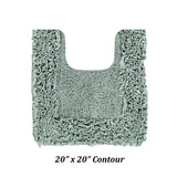Better Trends Shaggy Border Collection Bathroom Rug -100% Cotton Tufted, Non-Skid Spray Latex Backing, Machine Washable Bath Mat
