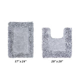 Better Trends Shaggy Border Collection Bathroom Rug -100% Cotton Tufted, Non-Skid Spray Latex Backing, Machine Washable Bath Mat