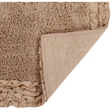 Better Trends Shaggy Border Collection Bathroom Rug -100% Cotton Tufted, Non-Skid Spray Latex Backing, Machine Washable Bath Mat