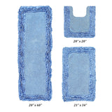 Better Trends Shaggy Border Collection Bathroom Rug -100% Cotton Tufted, Non-Skid Spray Latex Backing, Machine Washable Bath Mat