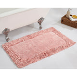 Better Trends Shaggy Border Collection Bathroom Rug -100% Cotton Tufted, Non-Skid Spray Latex Backing, Machine Washable Bath Mat