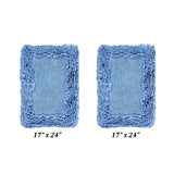 Better Trends Shaggy Border Collection Bathroom Rug -100% Cotton Tufted, Non-Skid Spray Latex Backing, Machine Washable Bath Mat