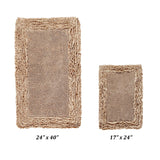 Better Trends Shaggy Border Collection Bathroom Rug -100% Cotton Tufted, Non-Skid Spray Latex Backing, Machine Washable Bath Mat