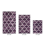 Better Trends Savio Collection 3 Pc Set Bathroom Rug - 100% Micro Polyester with Gel Foam Backing, Machine Washable Bath Mat