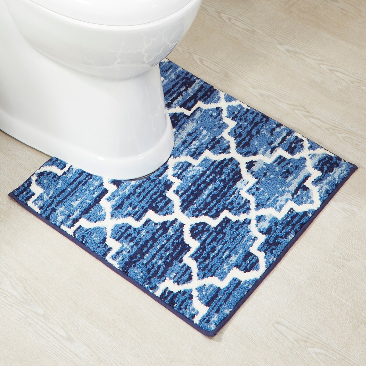 Better Trends Savio Collection 3 Pc Set Bathroom Rug - 100% Micro Polyester with Gel Foam Backing, Machine Washable Bath Mat