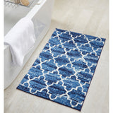 Better Trends Savio Collection 3 Pc Set Bathroom Rug - 100% Micro Polyester with Gel Foam Backing, Machine Washable Bath Mat