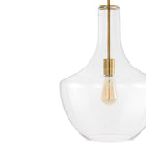 Bettina 1- Light Mid-Century Modern Iron/Glass LED Pendant, by JONATHAN Y