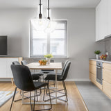 Bettina 1- Light Mid-Century Modern Iron/Glass LED Pendant, by JONATHAN Y