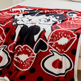 Betty Boop Super Soft Fleece Plush Throw Blanket 50"x60", 60"x80"