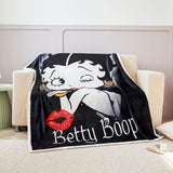 Betty Boop Super Soft Fleece Plush Throw Blanket 50"x60", 60"x80"