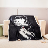 Betty Boop Super Soft Fleece Plush Throw Blanket 50"x60", 60"x80"