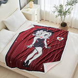 Betty Boop Super Soft Fleece Plush Throw Blanket 50"x60", 60"x80"