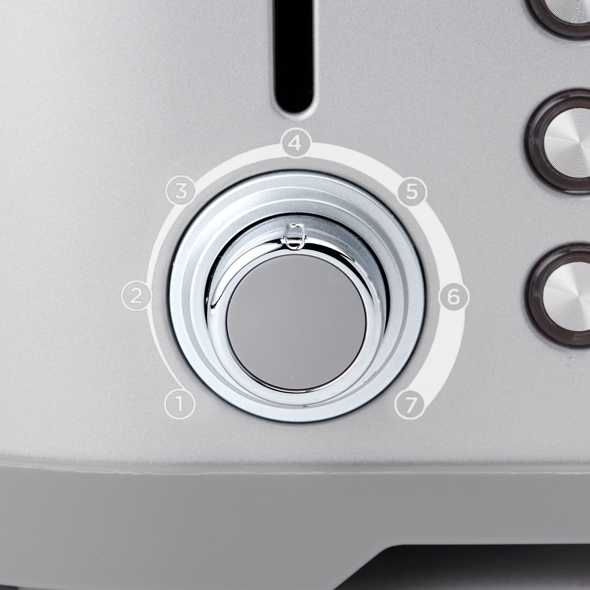 Betty Crocker 4-Slice Multi-Function Toaster, Toaster 4 Slice with Extra Wide Slots for Thick Bread, Silver