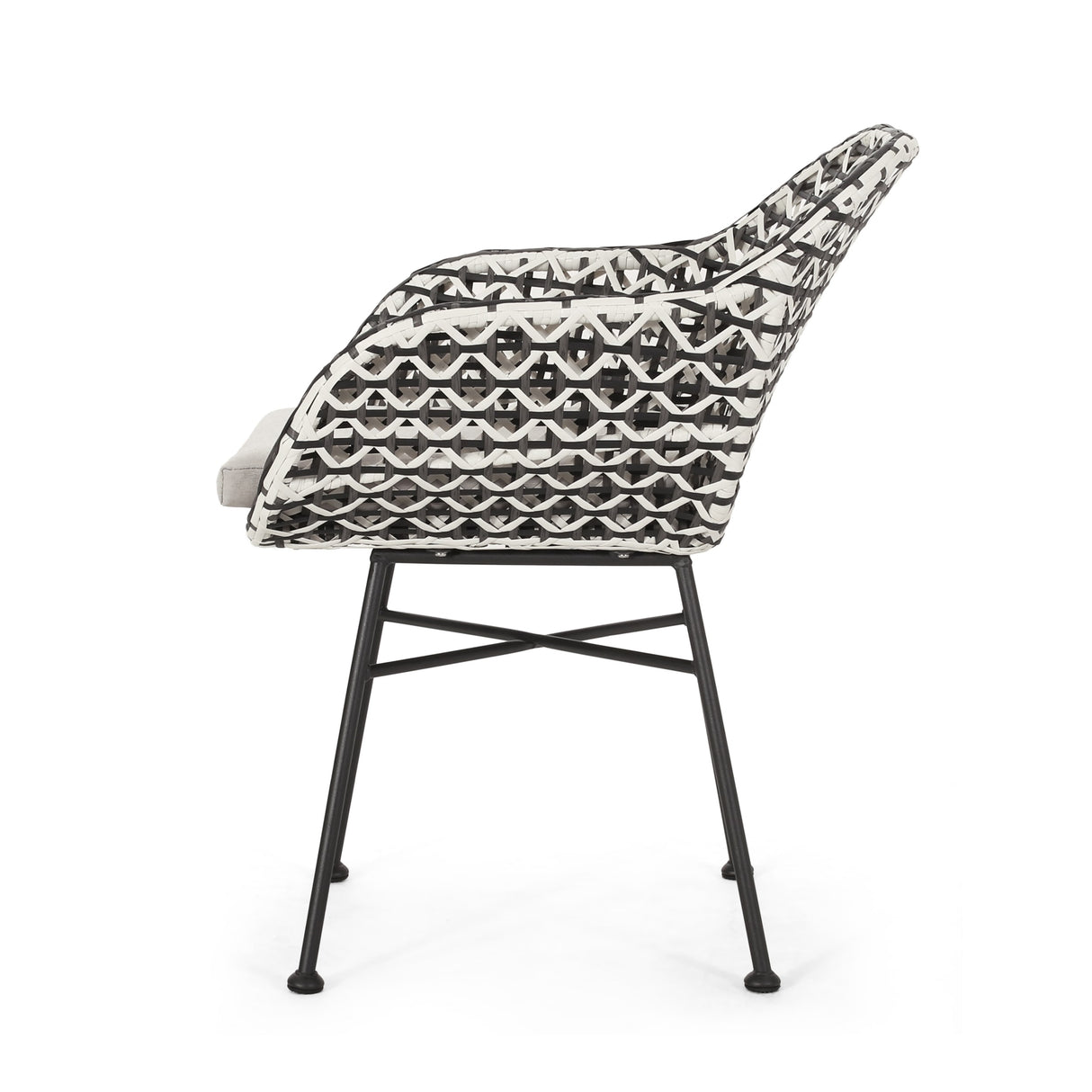 Beulah Outdoor Faux Wicker Chairs (Set of 2) by Christopher Knight Home