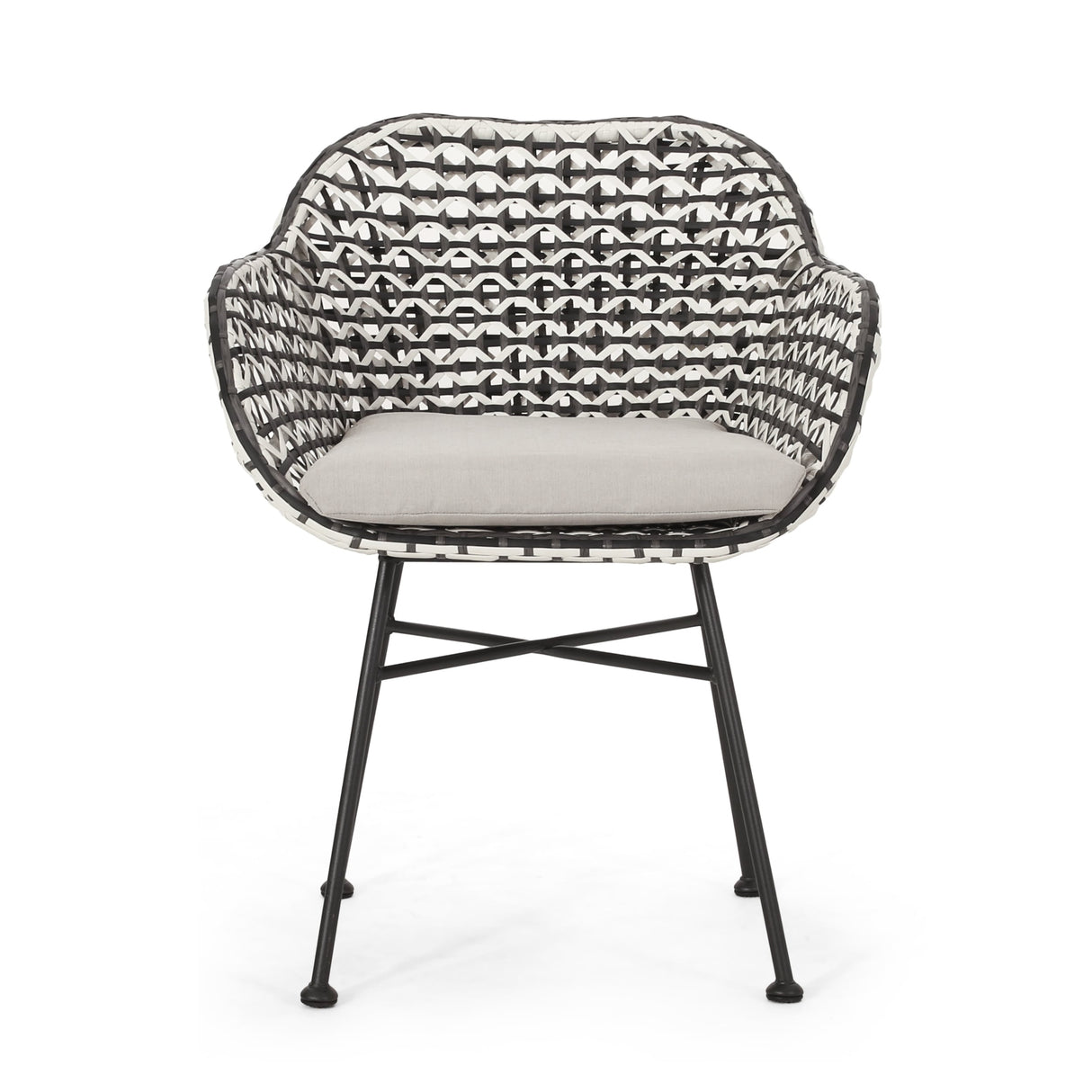 Beulah Outdoor Faux Wicker Chat Set by Christopher Knight Home
