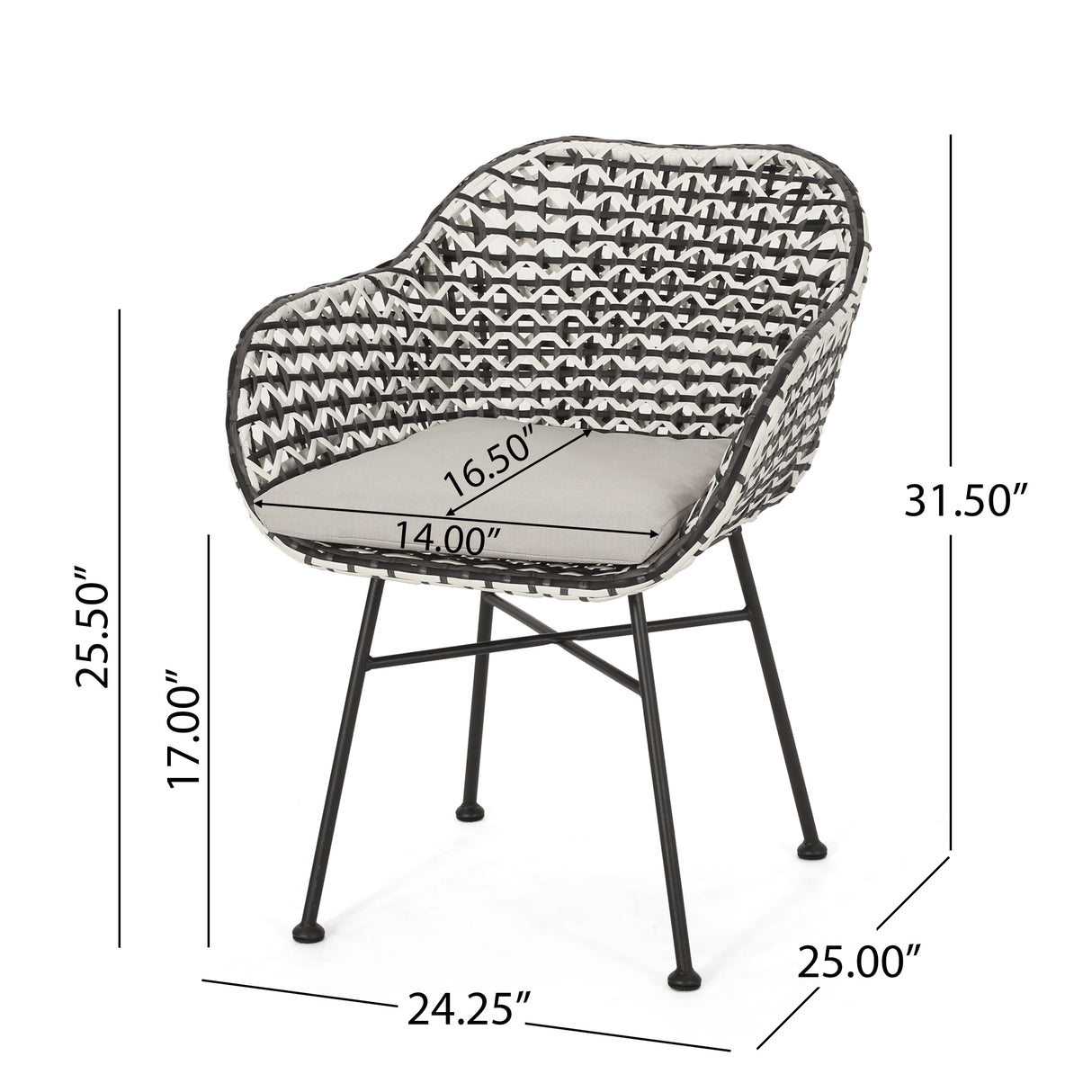 Beulah Outdoor Faux Wicker Chat Set by Christopher Knight Home