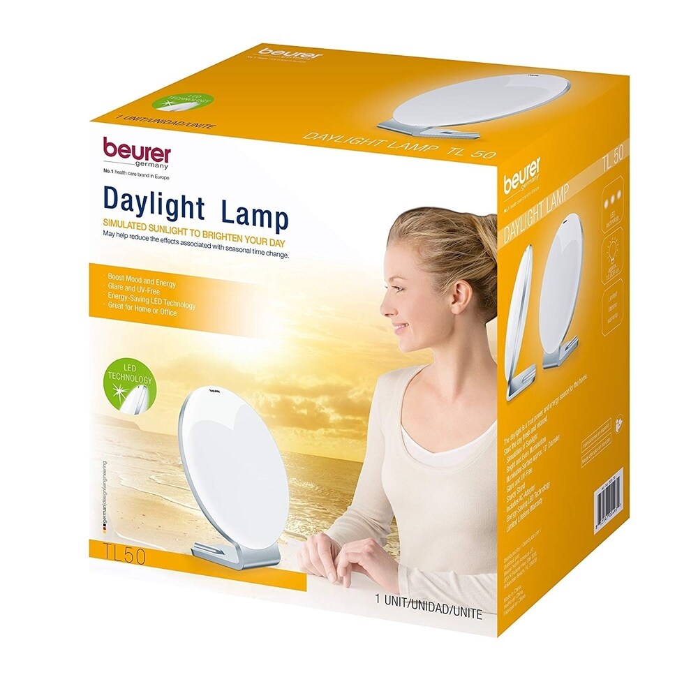 Beurer Light Therapy Lamp SAD Lamp with Natural Bright Sun Light for Seasonal Depression and Vitamin D,