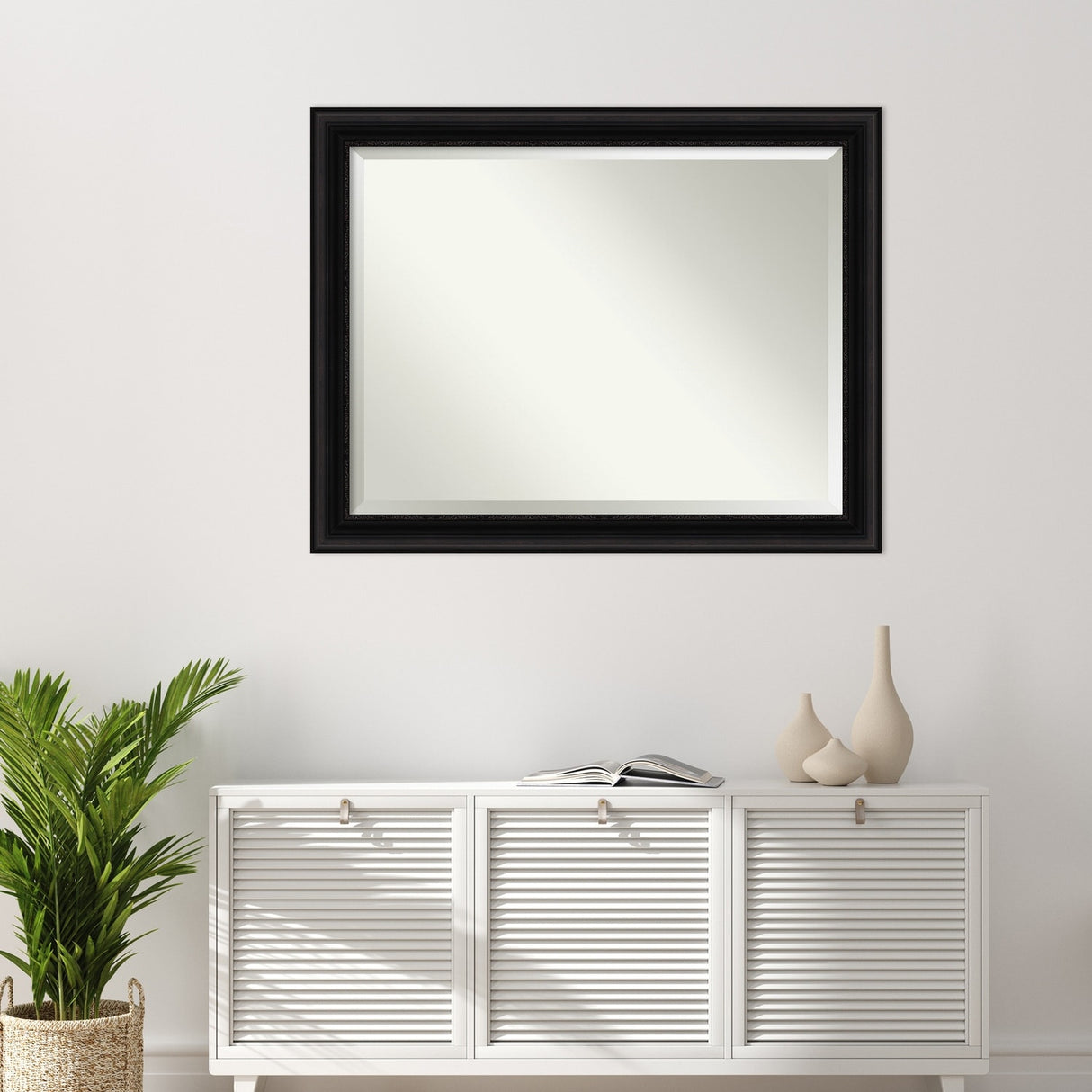 Beveled Bathroom Wall Mirror - Parlor Black Frame - Parlor Black