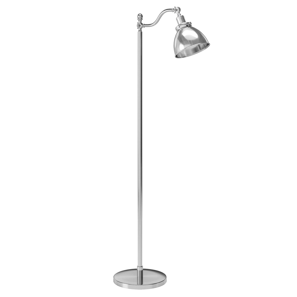 Beverly 65" Tall Floor Lamp with Metal Shade