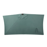 Beverly 9 ft. Classic MidCentury Rectangular Half Market Patio Umbrella with Crank, Wind Vent and UV Protection, by JONATHAN Y