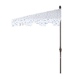 Beverly 9 ft. Classic MidCentury Rectangular Half Market Patio Umbrella with Crank, Wind Vent and UV Protection, by JONATHAN Y
