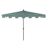 Beverly 9 ft. Classic MidCentury Rectangular Half Market Patio Umbrella with Crank, Wind Vent and UV Protection, by JONATHAN Y