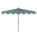 Beverly 9 ft. Classic MidCentury Rectangular Half Market Patio Umbrella with Crank, Wind Vent and UV Protection, by JONATHAN Y