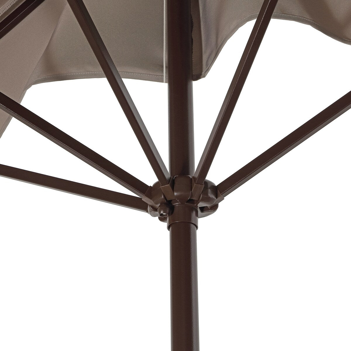 Beverly 9 ft. Classic MidCentury Rectangular Half Market Patio Umbrella with Crank, Wind Vent and UV Protection, by JONATHAN Y