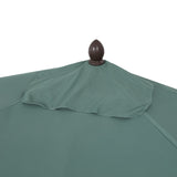 Beverly 9 ft. Classic MidCentury Rectangular Half Market Patio Umbrella with Crank, Wind Vent and UV Protection, by JONATHAN Y