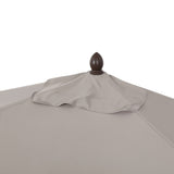 Beverly 9 ft. Classic MidCentury Rectangular Half Market Patio Umbrella with Crank, Wind Vent and UV Protection, by JONATHAN Y