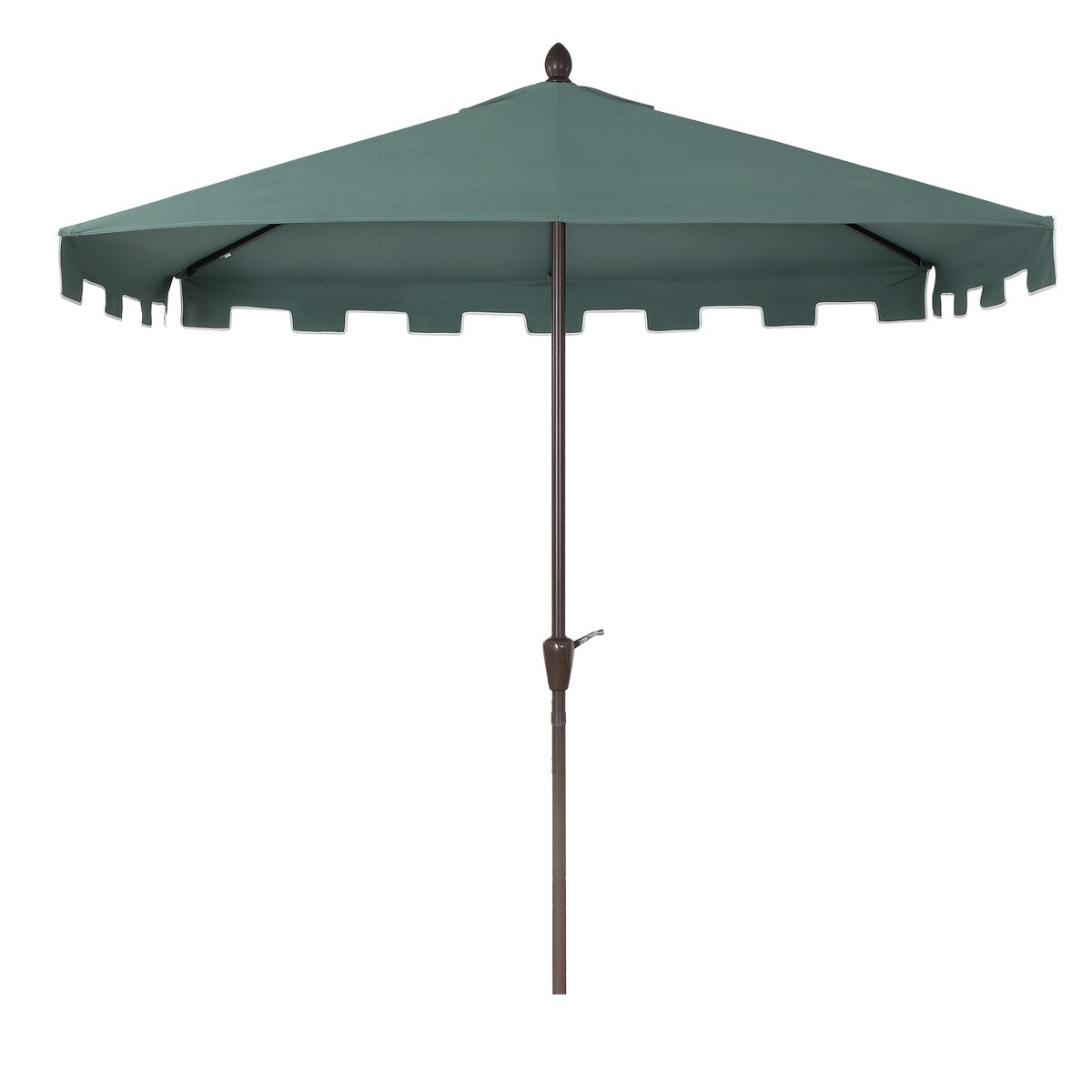 Beverly 9 ft. Classic MidCentury Rectangular Half Market Patio Umbrella with Crank, Wind Vent and UV Protection, by JONATHAN Y