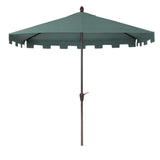 Beverly 9 ft. Classic MidCentury Rectangular Half Market Patio Umbrella with Crank, Wind Vent and UV Protection, by JONATHAN Y