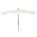 Beverly 9 ft. Classic MidCentury Rectangular Half Market Patio Umbrella with Crank, Wind Vent and UV Protection, by JONATHAN Y