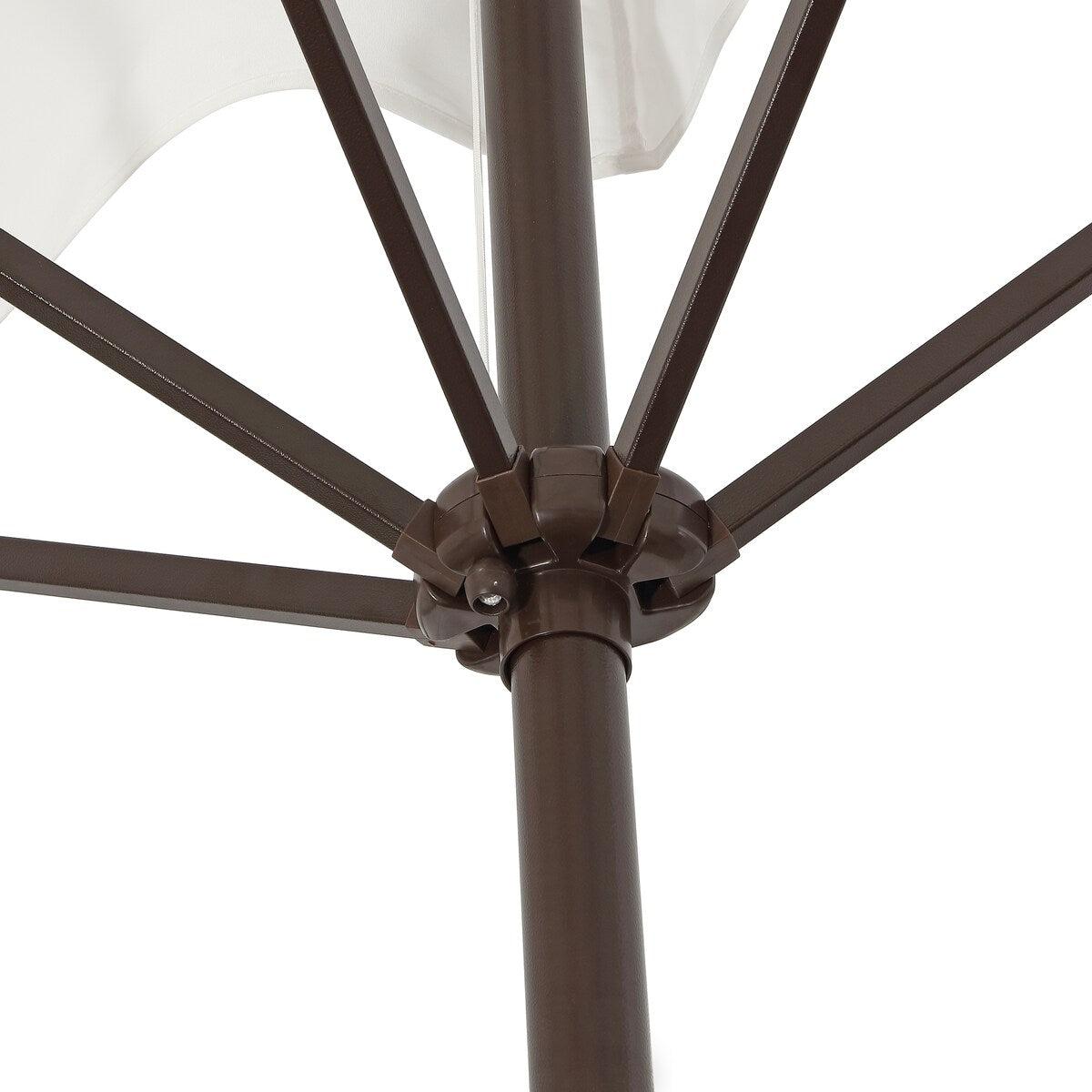 Beverly 9 ft. Classic MidCentury Rectangular Half Market Patio Umbrella with Crank, Wind Vent and UV Protection, by JONATHAN Y