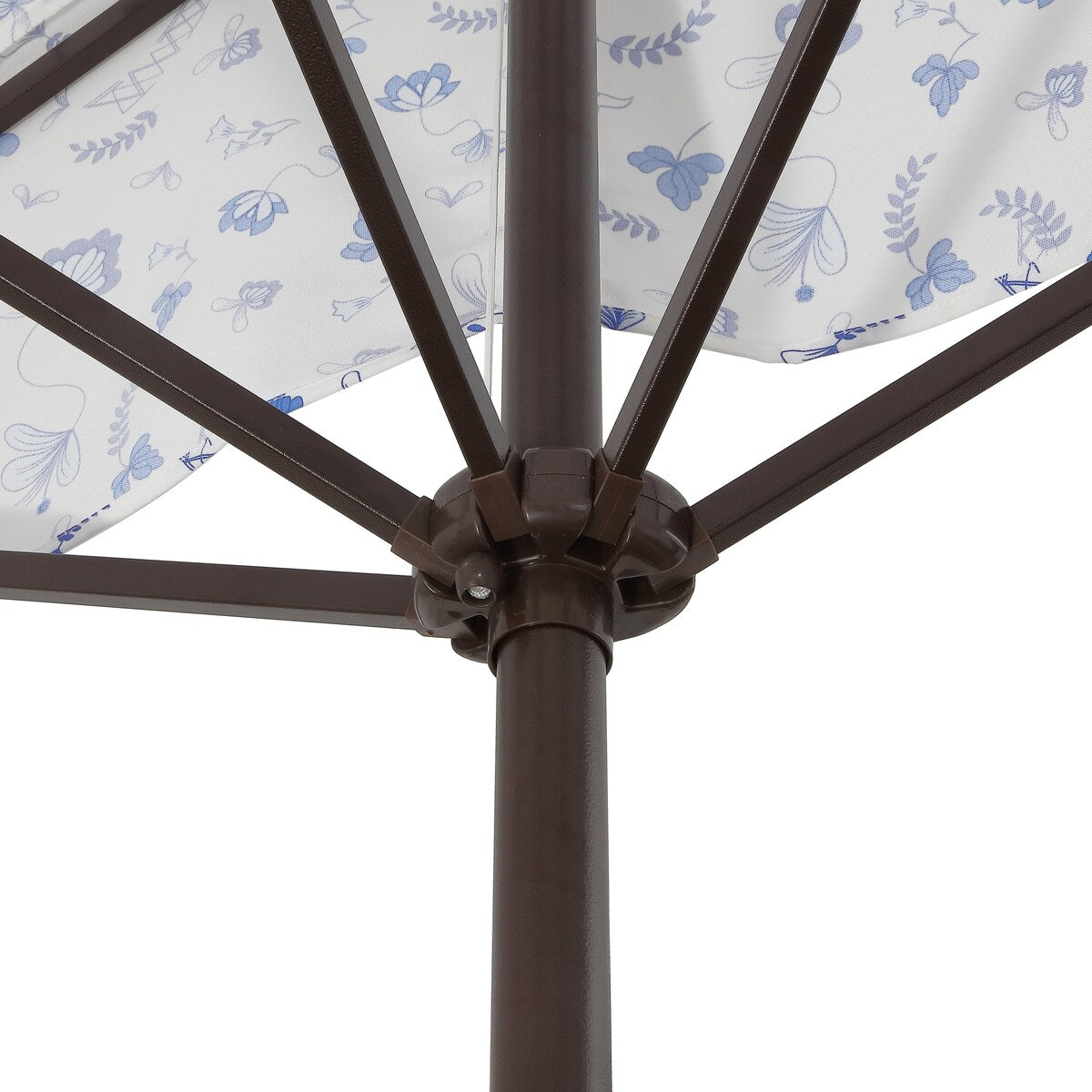 Beverly 9 ft. Classic MidCentury Rectangular Half Market Patio Umbrella with Crank, Wind Vent and UV Protection, by JONATHAN Y