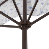 Beverly 9 ft. Classic MidCentury Rectangular Half Market Patio Umbrella with Crank, Wind Vent and UV Protection, by JONATHAN Y