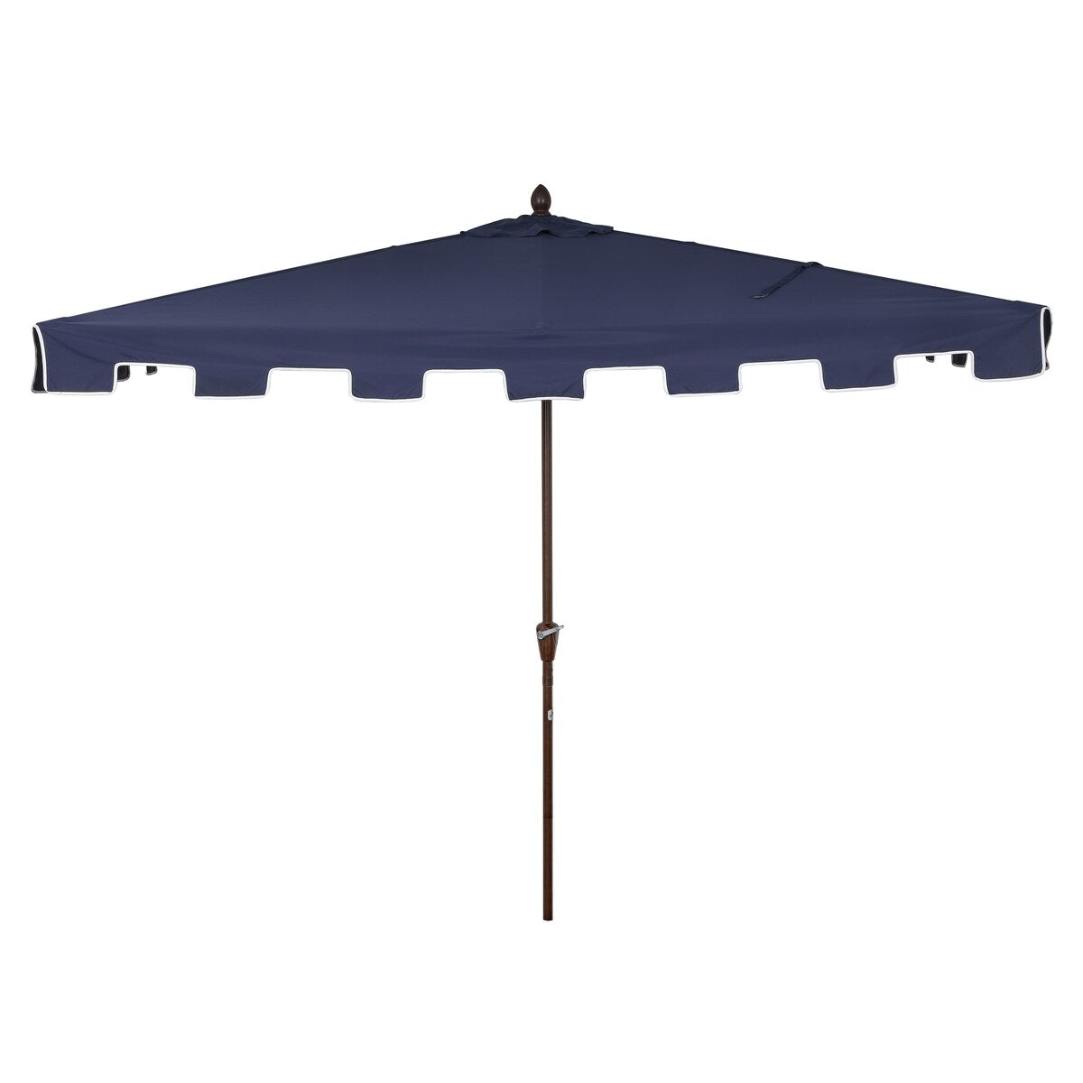 Beverly 9 ft. Classic MidCentury Rectangular Half Market Patio Umbrella with Crank, Wind Vent and UV Protection, by JONATHAN Y