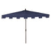 Beverly 9 ft. Classic MidCentury Rectangular Half Market Patio Umbrella with Crank, Wind Vent and UV Protection, by JONATHAN Y