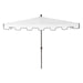 Beverly 9 ft. Classic MidCentury Rectangular Half Market Patio Umbrella with Crank, Wind Vent and UV Protection, by JONATHAN Y