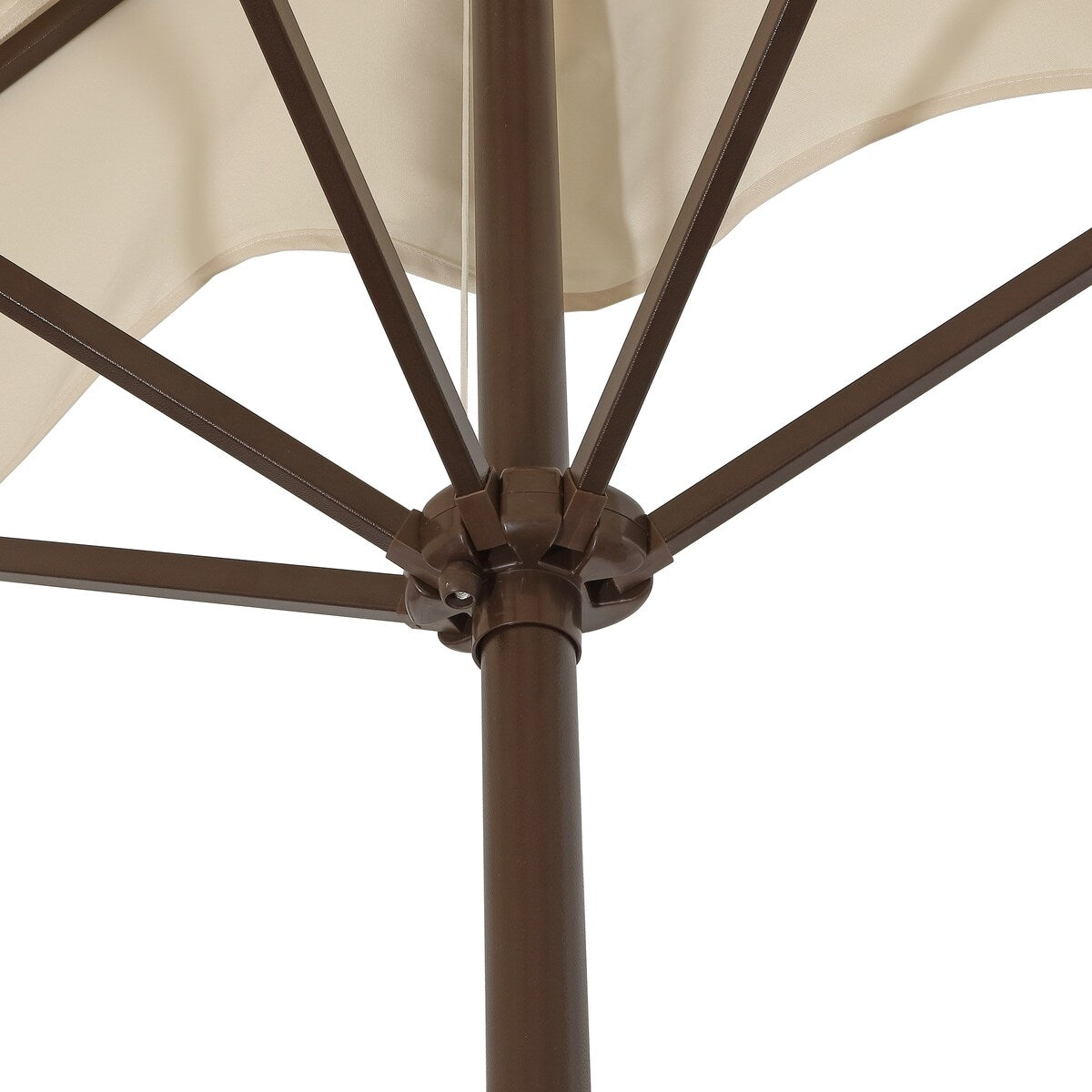 Beverly 9 ft. Classic MidCentury Rectangular Half Market Patio Umbrella with Crank, Wind Vent and UV Protection, by JONATHAN Y