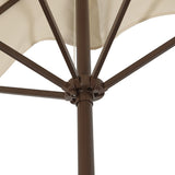Beverly 9 ft. Classic MidCentury Rectangular Half Market Patio Umbrella with Crank, Wind Vent and UV Protection, by JONATHAN Y