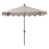 Beverly 9 ft. Classic MidCentury Rectangular Half Market Patio Umbrella with Crank, Wind Vent and UV Protection, by JONATHAN Y