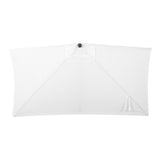 Beverly 9 ft. Classic MidCentury Rectangular Half Market Patio Umbrella with Crank, Wind Vent and UV Protection, by JONATHAN Y