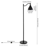 Beverly 65" Tall Floor Lamp with Metal Shade