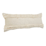 Sevita Beverly Fringed Solid Lumbar Throw Pillow
