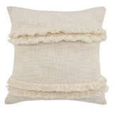 Sevita Beverly Fringed Solid Lumbar Throw Pillow