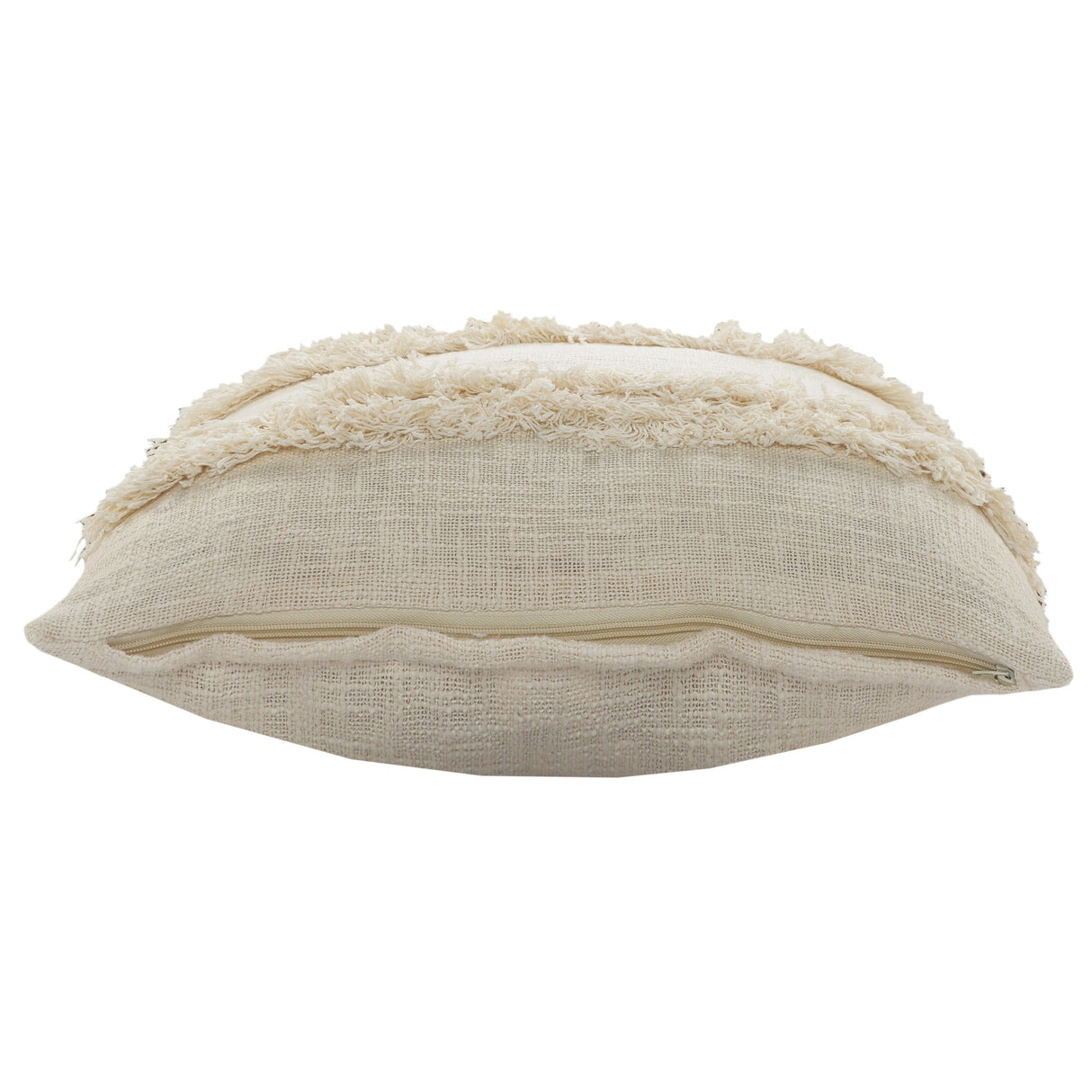 Sevita Beverly Fringed Solid Lumbar Throw Pillow
